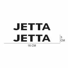 PAR DE ADESIVO EMBLEMA VOLKSWAGEN JETTA