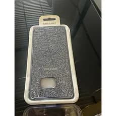 capa protetora glitter Galxy S6 EDGE + prata