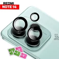 Protetor Lente Redmi Note 14 Proteção Camera Vidro Temperado Anel Metal+ Kit Aplicação