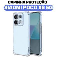 Capa Capinha Poco X6 5g Transparente Borda De Proteção Anti Impacto