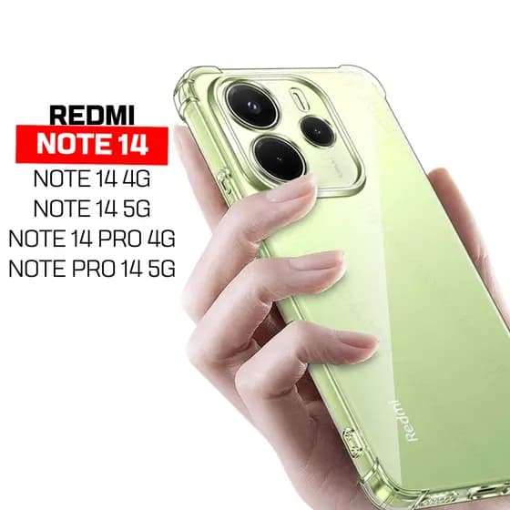 Capinha Redmi Note 14 4g 5g Redmi Note 14 Pro 4g 5g Anti Impacto Transparente Maxima Proteção Premium