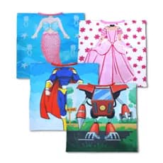 Kit 6 Peças Toalha Poncho Infantil