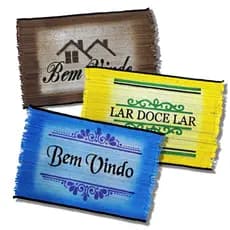 Tapete de Corda para Entrada 60x40cm - Estampas Diversas