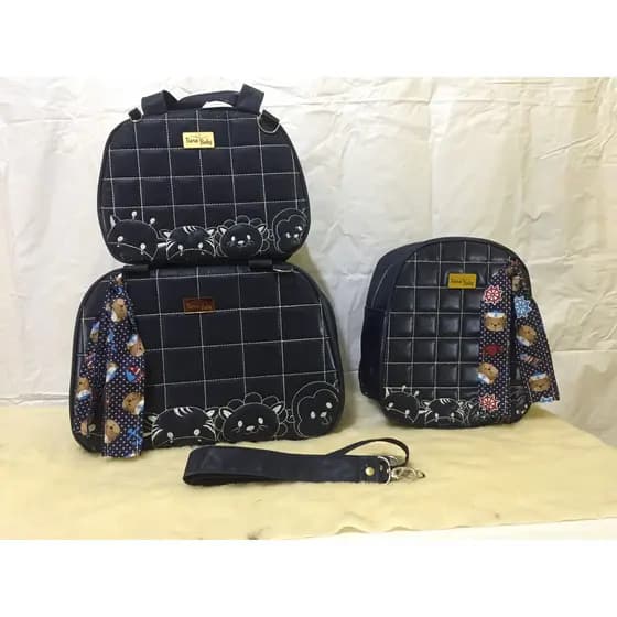Kit De Bolsa Maternidade/Mala Gestante 3  Peças Super Luxo Safari