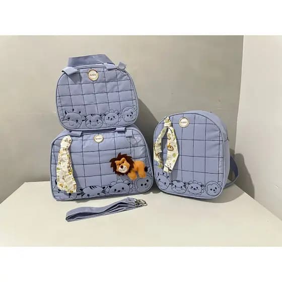 Bolsa Maternidade Mala Luxo safari 3 Peças