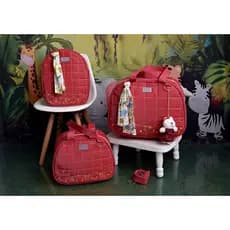 Kit De Bolsa Mala/Maternidade com 3 Peças Safari Luxo