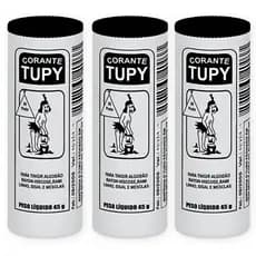 3 Corante Tupy Preto Para Tingir Tecido Algodão Roupas Artesanato Tintura