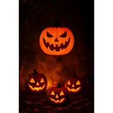 Luminária Abóbora Halloween Decorativa Impressa em 3D Decoração Luminária de Teto
