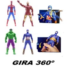 Boneco Homem-aranha Homem de Ferro capitão América Hulk Vingadores