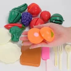 Brinquedo Simulado Cozinha para crianças comida frutas e legumes com corte