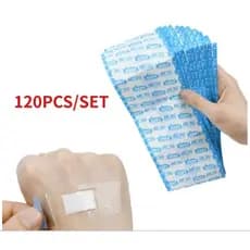 120 Curativos Transparentes Tipo (BandAids) à prova d'água