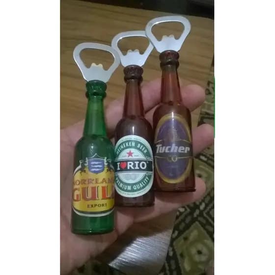 Abridor Garrafinha Marcas De Cerveja Com Imã Para Geladeira