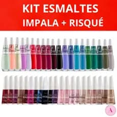 Kit Esmaltes Manicure Atacado Risqué e Impala  Escolha seu Kit