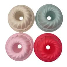 Assadeira Forma De Silicone Para Bolo Pudim Torta Mousse Forno