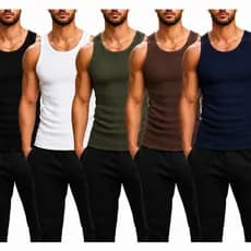 Kit 3 Regata Canelada Masculina Americana Camiseta Básica Modelo Americano Camisa Academia