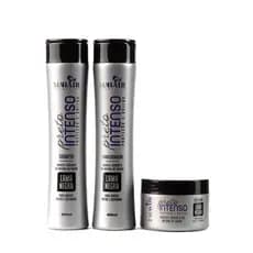 Kit Capilar Shampoo Condicionador e Máscara Capilar Preto Intenso Lama Negra Mahair Promoção!
