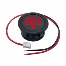 Voltimetro digital redondo DC 4-100V 2 fios MaxPow MP0050