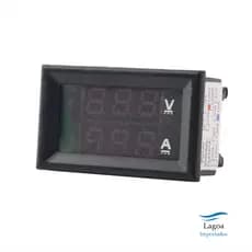 Voltímetro Amperímetro Digital DC 100V 10A Painel