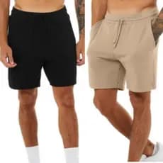 Kit 2 Bermudas Moletom Masculina Short Treino Academia Esporte Fitness Casual com bolso Algodão
