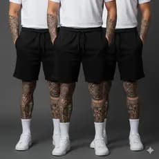 Kit 3 Bermudas Moletom Premium – Leve, Macia e Moderna