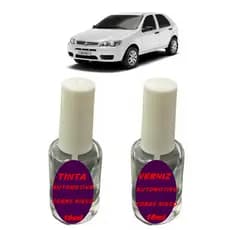 Tinta Automotiva cobre Risco Carro Fiat Palio 2006 2007 2008 2009 2010 2011 2012 2013 2014 Fire Branco