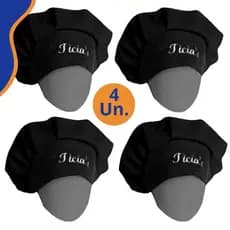 Touca gorro, Kit com 4 toucas personalizadas.