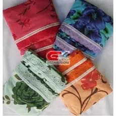Kit 5 Jogo de Lençol Casal Malha Estampado - 100% Algodão - Fronhas c/ Zíper