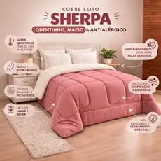Coberdrom Para Cama Queen Soft e Lã de Carneiro