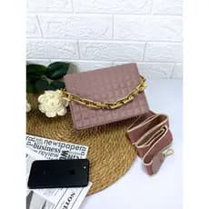 Bolsa de Couro Feminina Transversal de Luxo para Balada e Festa