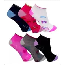 Meia Soquete cano curto 6 pares Feminino