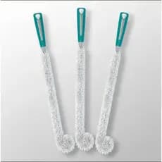 Escova Lava Copos Taças Garrafas Mamadeiras Flexivel Kit C/3