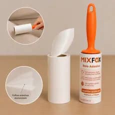 Rolo Adesivo Tira Pelos Fiapos Pets 30 Folhas Mix Fox