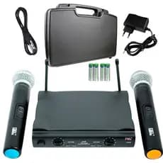 Microfone Sem Fio Duplo Profissional, Microfone Jwl, Microfone sem fio JWL U-585 Uhf