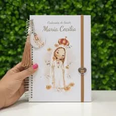 Caderneta de Vacinação Bebê Personalizada Nossa Senhora Fátima | Presente Maternidade