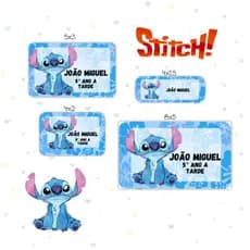 Kit 110 Etiquetas Escolares Personalizadas | Etiquetas para Material Escolar Infantil Diversos Temas