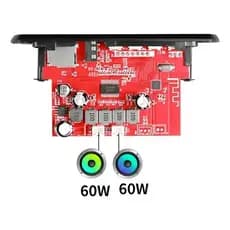 Placa bluetooth, rarádio FM, MP3, leitor de cartao e pendrive 80w