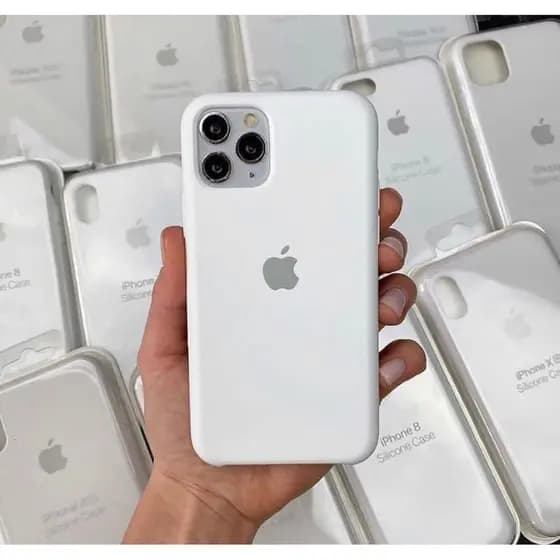 Capa Case Branca Compatível iPhone X XS 6 7 11 12 13 14 15 16 17 pam