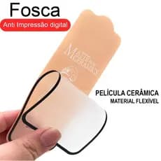Película Cerâmica Fosca Proteção Tela Compatível iPhone X XS 11 12 13 14 15 16 pam