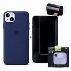 Case Silicone Colorida + Película Cerâmica Privacidade + Lente Câmera para iPhone 11 12 13 14 15 16 | Kit Premium