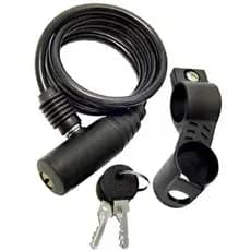 Cadeado  Cabo Aço 1mt X 12mm P/ Bike Moto 2 Chaves