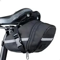 Bolsa Porta-objetos Para Selim Bike Com Ziper Cor Preto