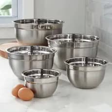 KIT 5 TIGELA INOX MIXING BOWL MULTIUSO 30CM 26CM 24CM 22CM 20CM ENVIO IMEDIATO vc