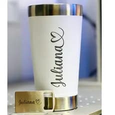 Copo Térmico metal 473ml Personalizado – Nome ou Logo, Brinde, Presente, Formatura, Times, festas