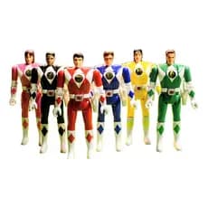Bonecos Power Rangers Bandai 1992 – Originais "Vira Cabeça"