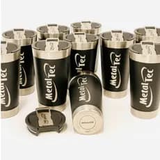 Kit de 10 a 50 Copos Térmicos metal Personalizados - Logo de Empresa ou Time - Brinde Ideal