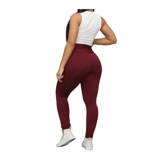 Calça Legging Cintura Alta Suplex Grossa Levanta Bumbum Zero Transparência Fitness