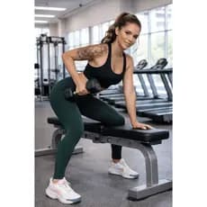 Calça legging Verde Musgo zero transparência modeladora academia empina o bumbum afina cintura