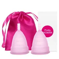 Copo Menstrual De Silicone Médico , 2 Peças , Higiene Feminina , Para Período