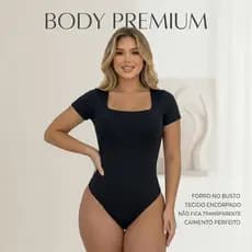 Body Feminino Decote Quadrado Manga Curta Suplex Liso Verão Collant moda blogueira Blusa P M G GG