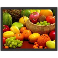 Quadro Decorativo Frutas Cozinha Gourmet Decorações Com Moldura T002